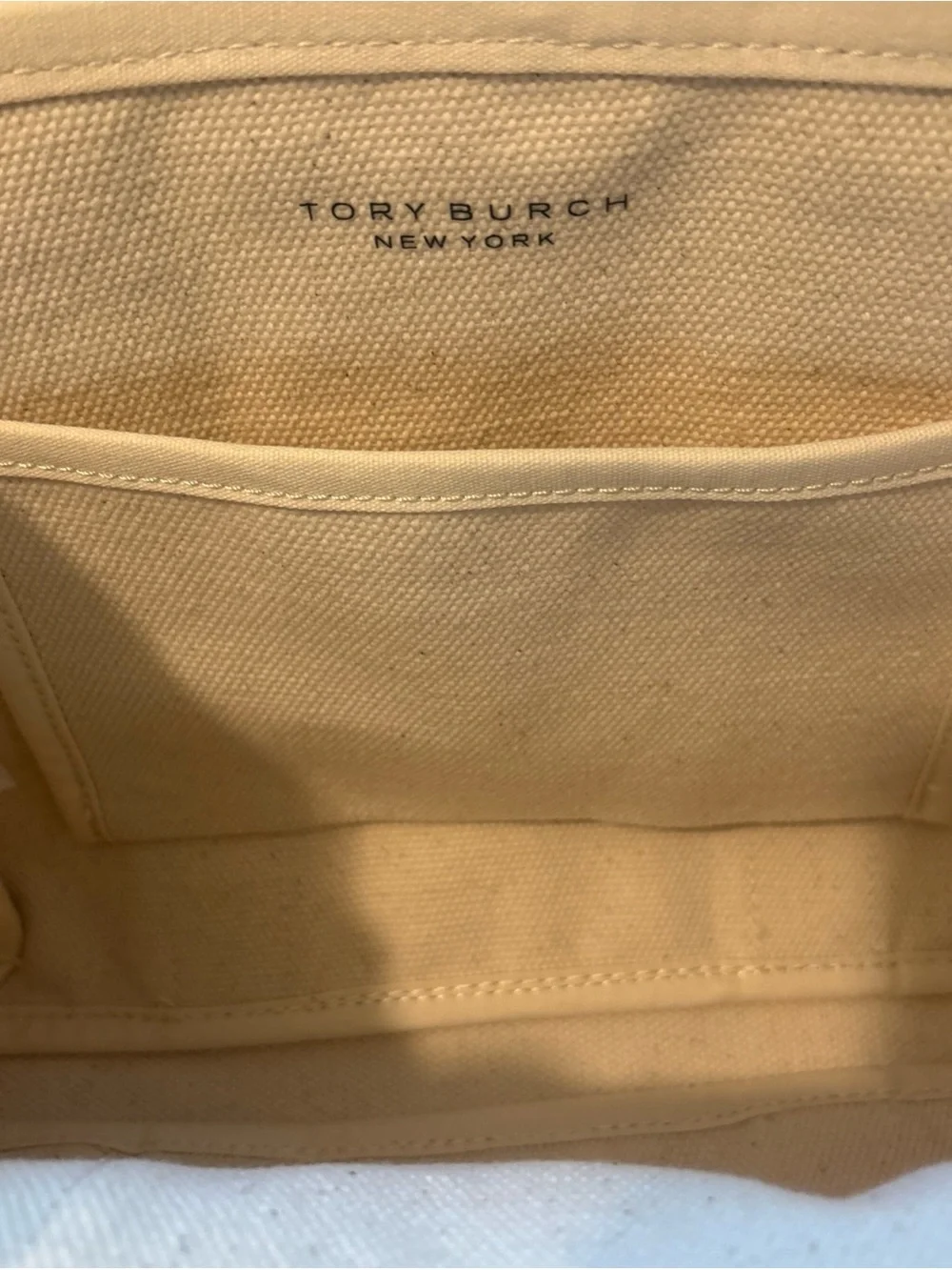Tory Burch Small Canvas Tote Bag Brand New - Picture 3 of 6